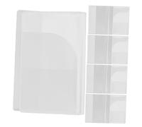 CONGARTENO 5 pièces Protège Passeport Transparent Pochette Étanche Antirayures avec Emplacements Cartes Étui Organisateur pour Carte Identité et Crédit Étudiants et Voyageurs