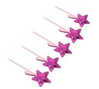 CONGARTENO 5 Pièces Star Pens Set Creative PU Glitter Star Ballpoint Pens With Comfortable Grip Smooth Ink For School Office Party Favor Cartoon Writing Stationery