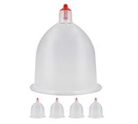 CONGARTENO 5 Pièces Ventouse à Vide Plastique, Usage Unique pour Soins | Gobelets en Plastique, Adsorption Forte, Ne Se Déforme Pas Facilement, pour Salon, Cabinet, Maison et Bien