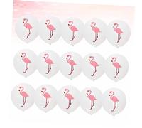 CONGARTENO 50 pièces Ballons Latex Imprimés Flamants Roses pour Décoration de Fête Hawaïenne Kit Accessoires Anniversaire Ruban
