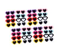 CONGARTENO 50 pièces Breloques Téléphone Forme de Lunettes Cœur Décorations DIY pour Coque Accessoires Résine pour Personnalisation et Création de Bijoux