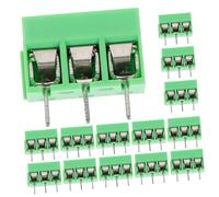 CONGARTENO 50 pièces Connecteur Bornier Vis Broches Pcb Terminal Électrique Isolant Compact pour Raccordement Fil Stable et Sécurisé