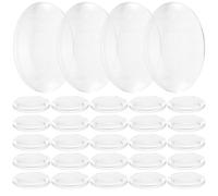 CONGARTENO 50 pièces Lentilles Double Convexes Transparentes Outils Enseignement Scientifique et Expérimentation Physique Lentilles Optiques Claires pour Projets DIY et Artisanat