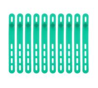 CONGARTENO 50pcs Serrage-câble de Données en Silicone Vert, Attaches de Rangement pour Câbles D'enceintes Universelles, Réutilisables et Compatibles pour Bureau et Organisation de Câbles