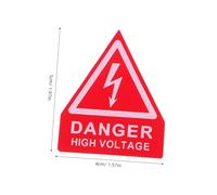 CONGARTENO 6 pièces Autocollants Panneaux Sécurité Haute Tension Jaune Triangle pour Équipements Industriels Avertissement Risque Électrique