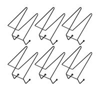CONGARTENO 6 Pièces Chevalet Métal Noir Support Stable pour Cadres Photos Assiettes Présentoir Décoratif Design Minimaliste Robuste