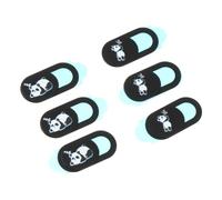 CONGARTENO 6 Pièces Couverture de Webcam Animaux Lot de Protection de Confidentialité Caméra avec Design Panda pour Ordinateur Portable et Tablette Peeping et Hacking