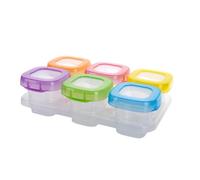 CONGARTENO 6 pièces Food Freezer Storage Containers With Airtight Seal For Pureed Food Preservation Microwave And Dishwasher Safe Mixed Colors