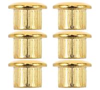 CONGARTENO 6 pièces Guitar Tuner Bushings Vintage Metal Semi-enclosed Ferrules For Electric And Classical Guitar Repair Replacement Hardware