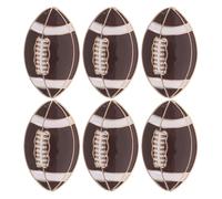 CONGARTENO 6 Pièces Lot de 6 Broches Rugby en Métal Émaillé, Épingles Cartoon Colorées, Badges Mignons pour Vêtements et Accessoires, Pack Badges Sport pour Fans, Présent Supporter Rugby