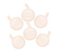 CONGARTENO 6 Pièces Lot de Disques Exfoliants Visage Naturels Loofah Épurateur Peau Doux pour Nettoyage Facial et Corps Démaquillant Manuel Accessoires Hygiène et Hommes et Soin