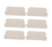 CONGARTENO 6 pièces Plaque Mica Four Micro-ondes Résistante Haute Température Couvercle Guide-ondes Accessoire Remplacement et Pratique pour Réparation Micro-ondes