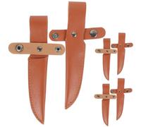 CONGARTENO 6 pièces Set de Fourreaux PU pour Couteaux Protection Anti-coupure Pochette Pratique pour Lames de Cuisine Résistants et Sécurisés