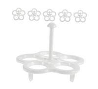 CONGARTENO 6 pièces Support Œufs Haute Température Panier Vapeur Multi Usage pour Cuisson Œufs et Aliments Organiseur Gain de Place pour Cuisine Compacte