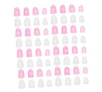 CONGARTENO 64 Pièces Silicone Finger Protectors Non Slip Guitar Finger Guards For Beginners Compatible With Electric Acoustic Classical Guitars Ukulele And String Instruments