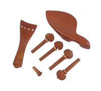CONGARTENO 7 pièces Accessoires Violon Bois de Jujubier Cordier Résistant Chevalet Classique Mentonnière Polie Confortable pour Maintien Stable