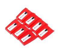 CONGARTENO 7 Pièces Stylets de Remplacement pour Platine Vinyle Aiguilles Phonographe Rouge pour Lecteur Disques Vinyles Installation Facile et Amélioré