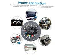CONGARTENO 76 pièces Kit de Extracteurs de Broches pour Bornes Outils de Démontage pour Câblage Automobile Kit Éjecteur de Cosses avec Plusieurs et Fonctions Facile et Sûr à Utiliser pour