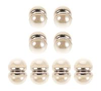 CONGARTENO 8 Paires De Pinces À Voile De Mariée Poids Pour Voile De Mariée Court Pinces Magnétiques En Perles Accessoires Magnétiques Aimants Pour Perles