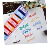 CONGARTENO 8 Pièces Enseignant Colorés pour Évaluation et Récompense Ensemble de Scolaires Sécurisés pour Classe et Apprentissage à