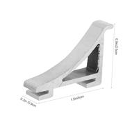 CONGARTENO 8 pièces Lot de Clips Inox pour Étagère Réfrigérateur et Congélateur Supports Solides Aluminium Installation Facile Crochets de Fixation pour Clayette Frigo et Bac Réfrigérateur