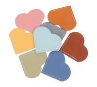 CONGARTENO 8 pièces Marque-pages Cœur Lot de Protège-angles pour Mini Signets Portables Couleurs Assorties Résistants pour Lecture École et Bureau
