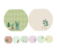 CONGARTENO 8 Pièces Plant Pattern Sticky Notepads Strong Adhesion Fun Summer Cactus Decor Self Adhesive Memo Pads For School Office And Party Use