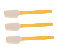 CONGARTENO 8 pièces Set de Spatules Silicone pour Pots Racloir Souple pour Cuisine Ustensile Pâtisserie Multifonction Jaune