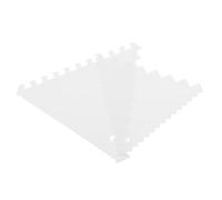 CONGARTENO 8pièces Grattoir à Gâteau Plastique Spatule pour Crème Lisseur à Glaçage Outils pour Pâtisserie Peigne De Décoration De Gâteaux Grattoir à Double Denture