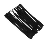 CONGARTENO 9 Pièces Lot de Bandeaux de Sport Noirs Extensibles Antidérapants pour Yoga Course Football Unisexes Confortables et Durables