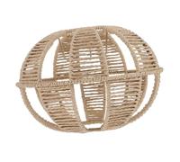 CONGARTENO Abat-jour Petit Plafonnier Papier Tressé Imitation Rotin Éclairage Intérieur Doux Décoration Vintage pour Salon Cuisine et Restaurant