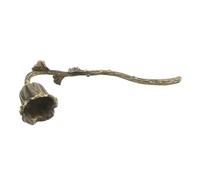 CONGARTENO Accessoire Vintage pour Bougies Éteignoir Fleur avec Long Manche Éteint la Flamme sans Fumée Réduit Les Débordements de Cire Outil Unique pour Amateurs de Bougies