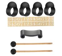 CONGARTENO Accessoires pour Tambour à Langue Silicone Médiators Souples pour Percussion Kit de Jeu Confortable pour Instrument de Musique