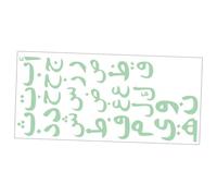 CONGARTENO Autocollants Muraux Lettres Arabes Lumineuses pour Chambre Garçon Fille Déco Alphabet Arabe Fluorescent Stickers Muraux Décoratifs pour Salon et Chambre