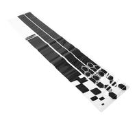 CONGARTENO Autocollants pour Carrosserie Universels en Pet Résistant Bande Adhésive Noire pour Capot et Côtés de Voiture Autocollants Latéraux Décoratifs pour SUV Camions et Camping-Cars