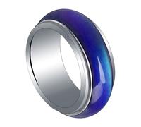 CONGARTENO Bague Humeur Premium Change Couleur Selon Température pour Hommes et Garçon Fille Anneau Mode Créatif