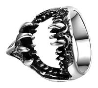 CONGARTENO Bague Requin Personnalisée Pour Homme Bague Acier Bijoux Design Pour Jours