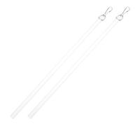 CONGARTENO Baguette pour Store en Acrylique 30cm, Lot de 2, avec Crochet | Acier Inoxydable, Mouvement Silencieux, Réglage de Tension, Mécanisme à Tige pour Fenêtre et Porte