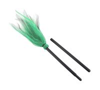 CONGARTENO Balai Vert Stable et Résistant Accessoire Costume Créatif pour Fête Halloween Décoration pour Sorcières et Magiciens