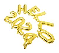 CONGARTENO Ballons Décoratifs Hello Aluminium Kit de Fête Nouvel An et Résistant Décoration Festive pour Réveillon et Banquet Complet pour Ambiance Joyeuse