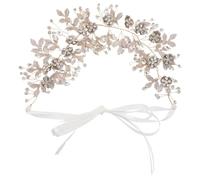 CONGARTENO Bandeau de Mariée en Alliage Doré Motif Feuilles Grecques Accessoire Floral pour Chignon Bijou de Cheveux Élégant Mariage Bal de Promo et Cérémonie