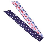 CONGARTENO Bandeau de Sport Unisexe à Séchage Rapide Tissu Extensible Antidérapant Motif Drapeau Américain Bandeau Absorbant la Transpiration pour Course à Pied Tennis et Musculation