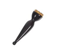 CONGARTENO Bâtonnet de Massage Yeux pour Auto-massage Facial et Activation Multipoints en Bois de Santal Naturel Léger Forme Corne de Mouton Tête de Massage Lotus