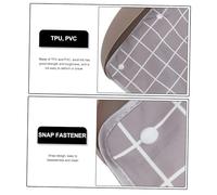 CONGARTENO Bavoir Imperméable pour Personnes Âgées Réutilisable et Lavable Protection Repas pour Hommes et Femmes Bavoir Senior Tpu et PVC Grand Format Gris