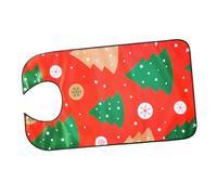 CONGARTENO Bavoir Noël Adulte Étanche Pu Pour Seniors Protection Vêtements Imperméable Avec Motif Sapin De Noël Résistant Et Respirant Bienvenue Fête De