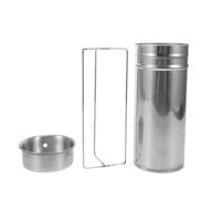 CONGARTENO Bocal de en Acier Inoxydable pour Boîtes de Petri Ø60 MM Récipient de Compact avec Couvercle Support Métallique pour Laboratoire de Biologie et Microbiologie Stockage Sécurisé