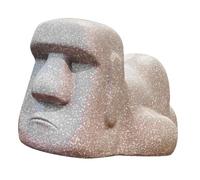 CONGARTENO Boîte à Mouchoirs Moai Résine Vintage Couvre Boîte à Mouchoirs Créatif et Décoratif pour Chambre Bureau et Maison Surface Lisse et Design Élégant Couleur Couleur