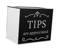 CONGARTENO Boîte à Pourboires Acrylique Transparente avec Serrure Récipient Sécurisé pour Dons et Suggestions pour Bars Restaurants Collecte de Pourboires et Tirages Au Sort