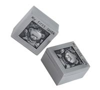 CONGARTENO Boîte à Souvenirs Métal Sculptée Ours Petit Coffre Aux Trésors Garçon Et Filles Rangement Dents De Lait Et Cheveux Bébé Présent Naissance Noël Anniversaire