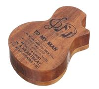 CONGARTENO Boîte de Rangement en Bois pour Médiators de Guitare Ukulélé et Basse Compacte et Solide Protection Rayures et Poussière Porte-Pick Multifonction pour Musiciens Présent
